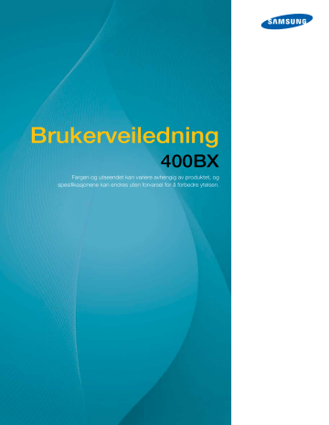 Samsung 400BX Bruksanvisning | Manualzz Samsung 400BX Bruksanvisning | Manualzz