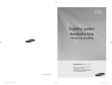 Samsung HT-XA100, HT-XA100RS User guide Samsung HT-XA100, HT-XA100RS User guide