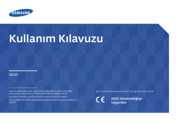 Samsung DB22D Kullanım kılavuzu | Manualzz