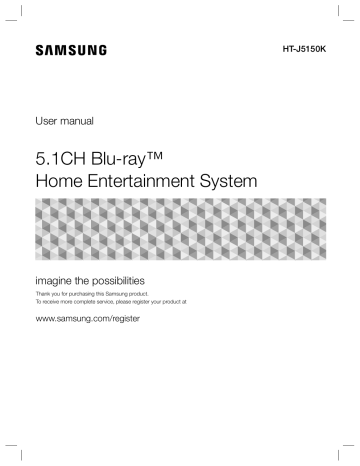 Samsung HT-J5150K User's manual Samsung HT-J5150K User's manual