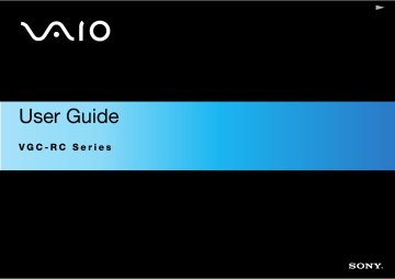 Sony VGC-RC102 Operating instructions Sony VGC-RC102 Operating instructions