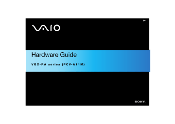Sony VGC-RA204 Operating instructions Sony VGC-RA204 Operating instructions