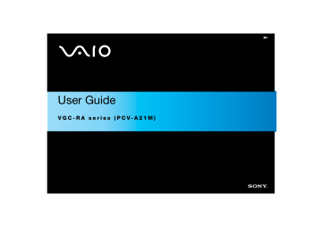 Sony VGC-RA304 Operating instructions Sony VGC-RA304 Operating instructions