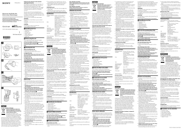 Sony FDA-EV1MK Owner's manual Sony FDA-EV1MK Owner's manual