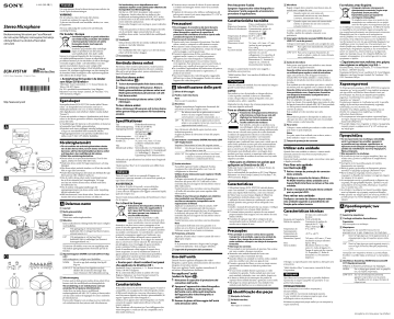 Sony ECM-XYST1M Owner's manual Sony ECM-XYST1M Owner's manual