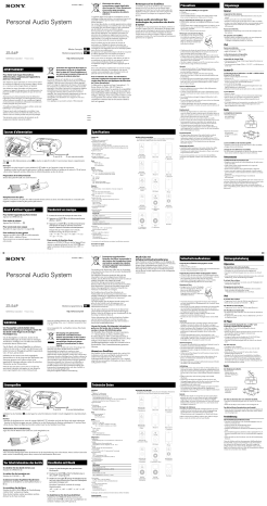 Sony ZS-S4iP Owner's manual Sony ZS-S4iP Owner's manual