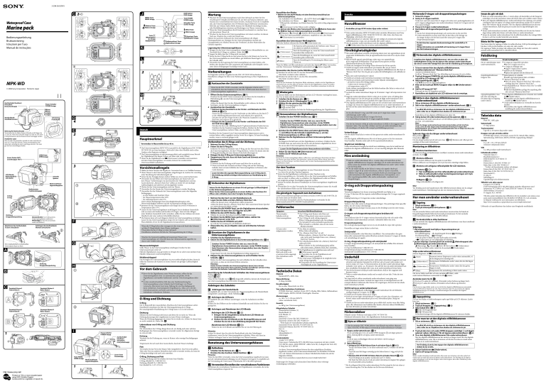 Sony MPK-WD Operating instructions Sony MPK-WD Operating instructions