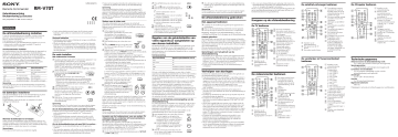 Sony RM-V70T Owner's manual Sony RM-V70T Owner's manual
