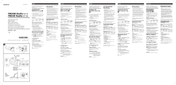 Sony ICF 8 Istruzioni Per L Uso Manualzz