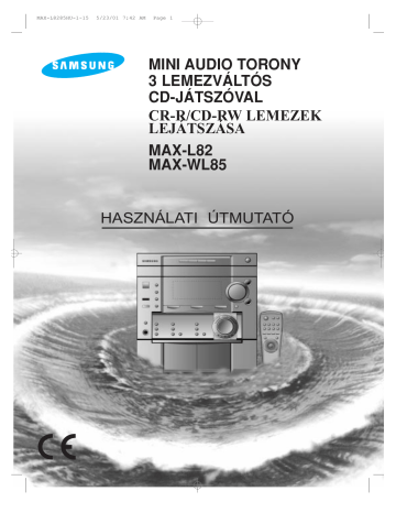 Samsung MAX-WL85 Felhasználói kézikönyv | Manualzz Samsung MAX-WL85 Felhasználói kézikönyv | Manualzz