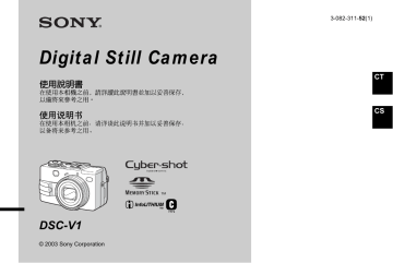 Sony DSC-V1 User's manual Sony DSC-V1 User's manual
