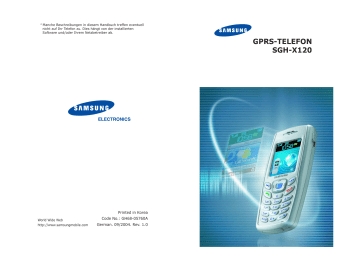 Samsung SGH-X120 User's manual Samsung SGH-X120 User's manual