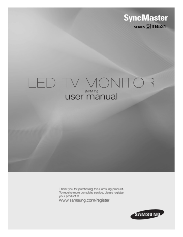 Samsung T24B531LB User's manual Samsung T24B531LB User's manual