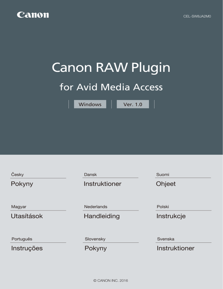Canon EOS C300 Mark II PL User manual Canon EOS C300 Mark II PL User manual