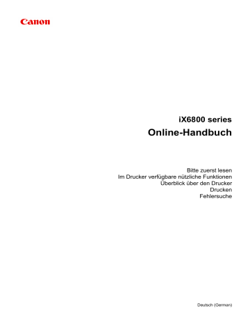Canon PIXMA iX6850 Bedienungsanleitung | Manualzz Canon PIXMA iX6850 Bedienungsanleitung | Manualzz