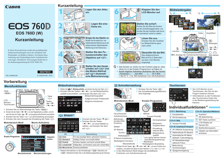 Canon EOS 760D User manual Canon EOS 760D User manual