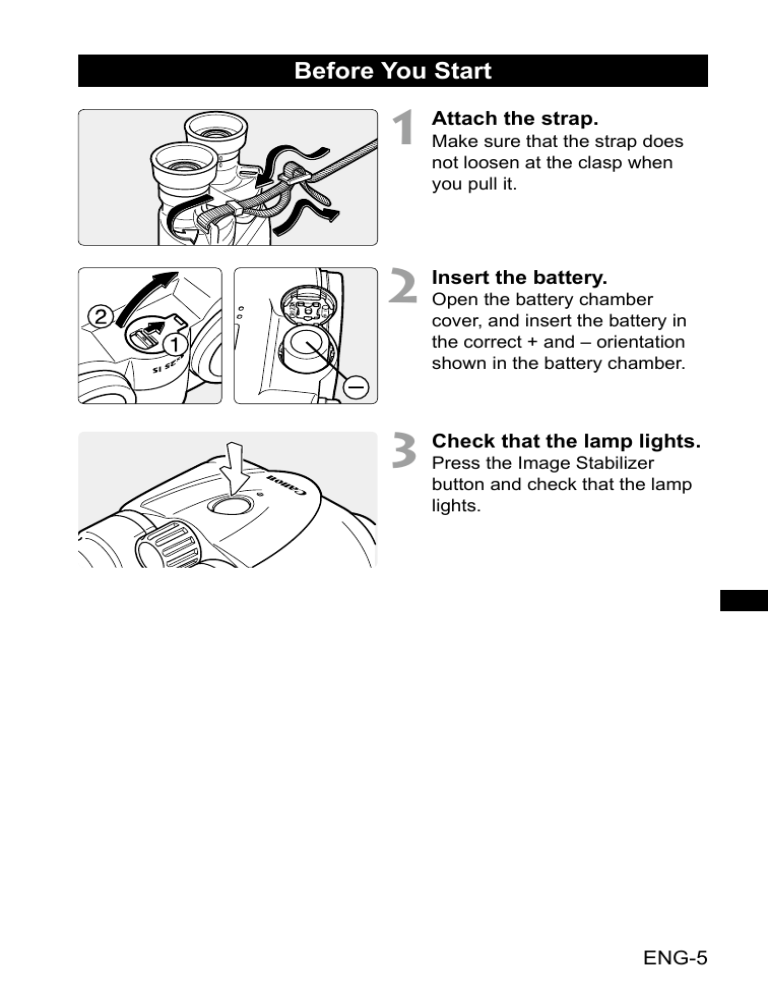 Canon 8 x 25 IS, 8x25 IS User manual Canon 8 x 25 IS, 8x25 IS User manual