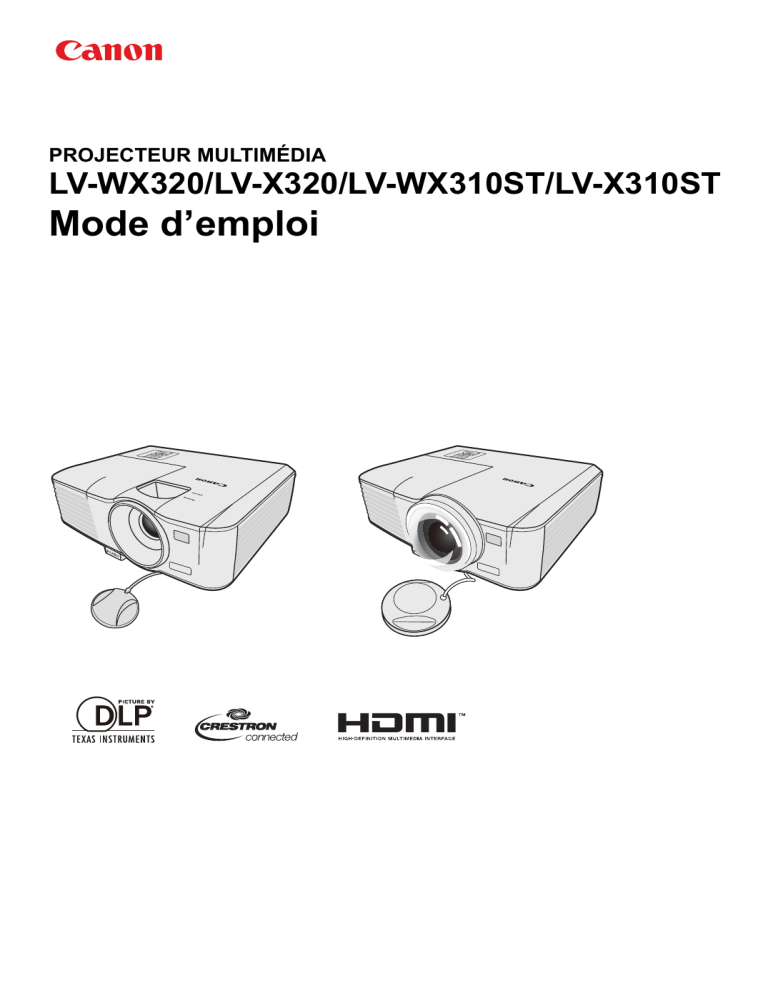 Canon LV-WX310ST, LV-X320 User manual Canon LV-WX310ST, LV-X320 User manual
