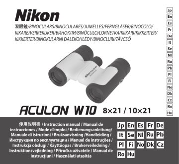 Nikon ACULON W10 User manual Nikon ACULON W10 User manual