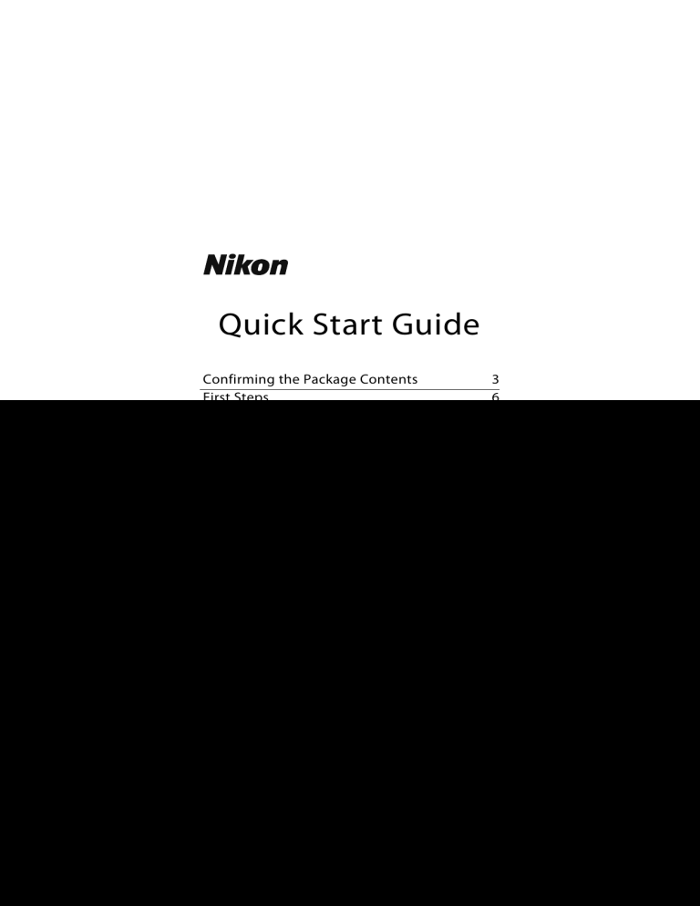 Nikon COOLPIX P7800 Quick start guide Nikon COOLPIX P7800 Quick start guide