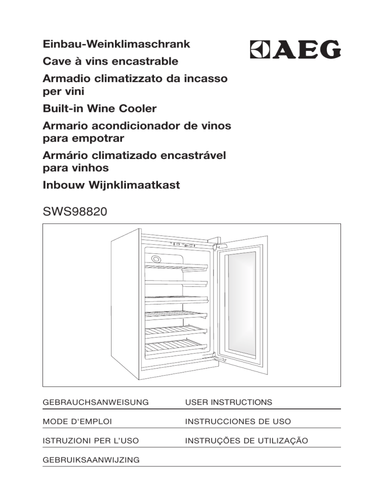 Aeg-Electrolux SWS98820L0, SWS98820G0 User manual Aeg-Electrolux SWS98820L0, SWS98820G0 User manual