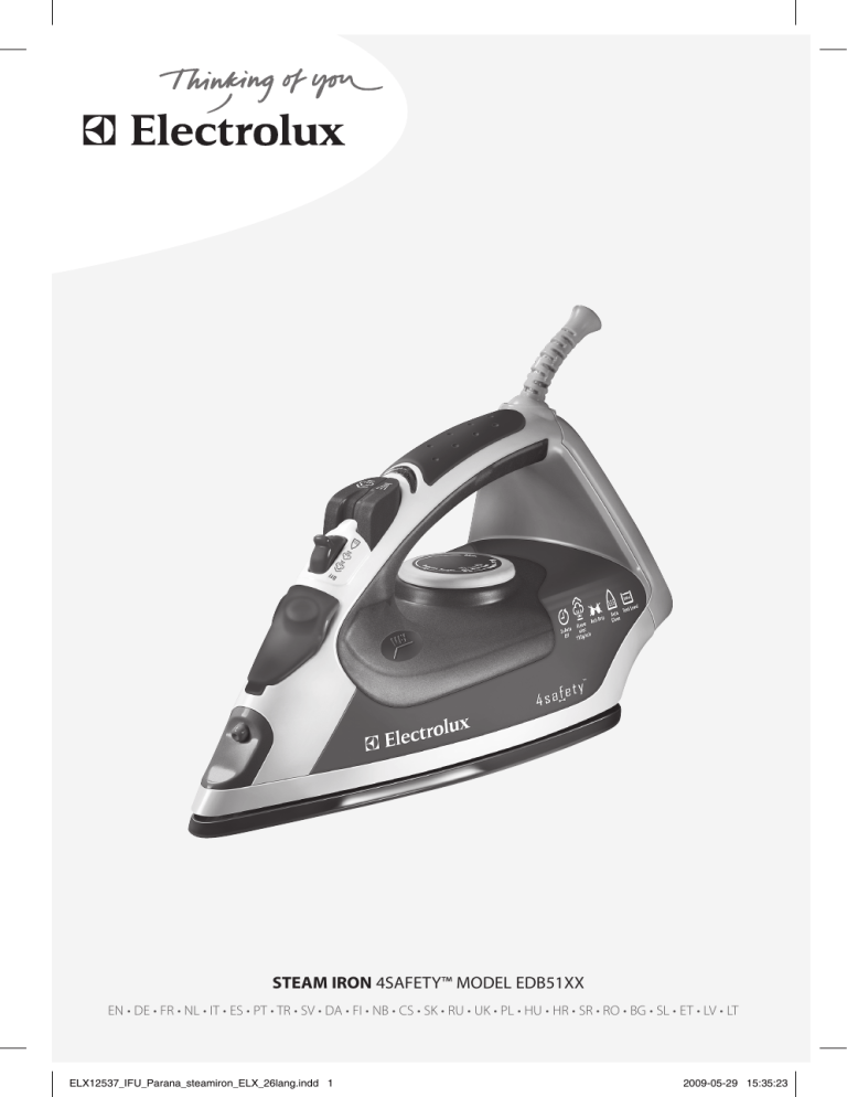 Electrolux EDB5110 User manual Electrolux EDB5110 User manual