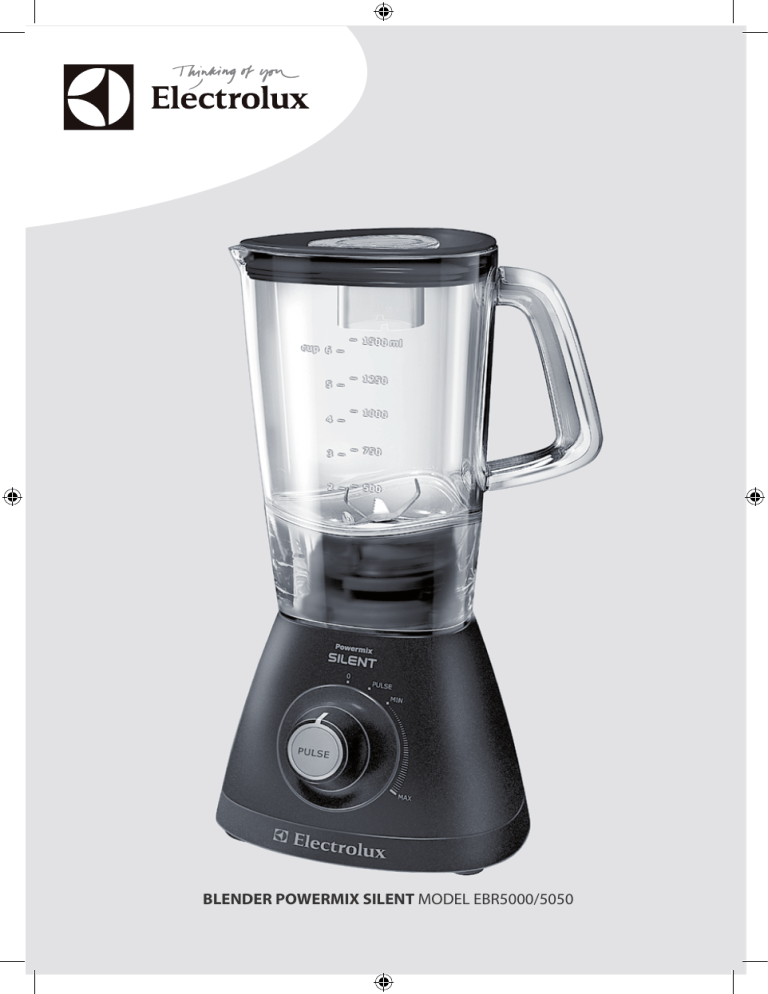 Electrolux EBR5000 User manual Electrolux EBR5000 User manual
