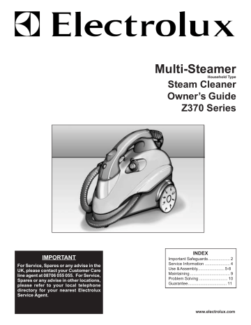 Electrolux Z370A, MULTI-STEAMER Z370 Series User manual Electrolux Z370A, MULTI-STEAMER Z370 Series User manual