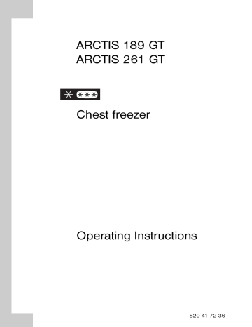 AEG TC783-5, ARCTIS261GT User manual AEG TC783-5, ARCTIS261GT User manual
