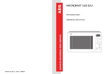 AEG MC143EUA User manual AEG MC143EUA User manual