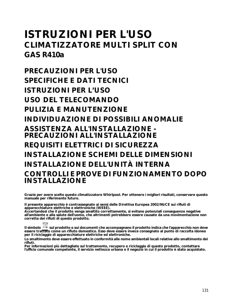 Whirlpool AMD 063 User guide Whirlpool AMD 063 User guide