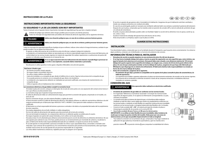 Whirlpool AKR 350/IX, AKR 320/IX, AKR 310/IX User guide Whirlpool AKR 350/IX, AKR 320/IX, AKR 310/IX User guide
