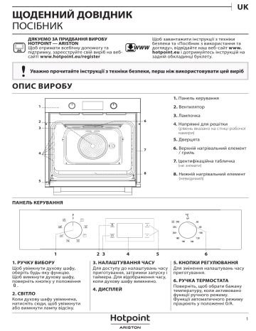 HOTPOINT ARISTON FA3 540 H IX HA Setup And User Guide Manualzz