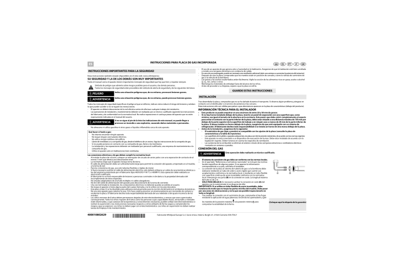 Whirlpool AKR 315/IX/01, AKR 355/IX User guide Whirlpool AKR 315/IX/01, AKR 355/IX User guide