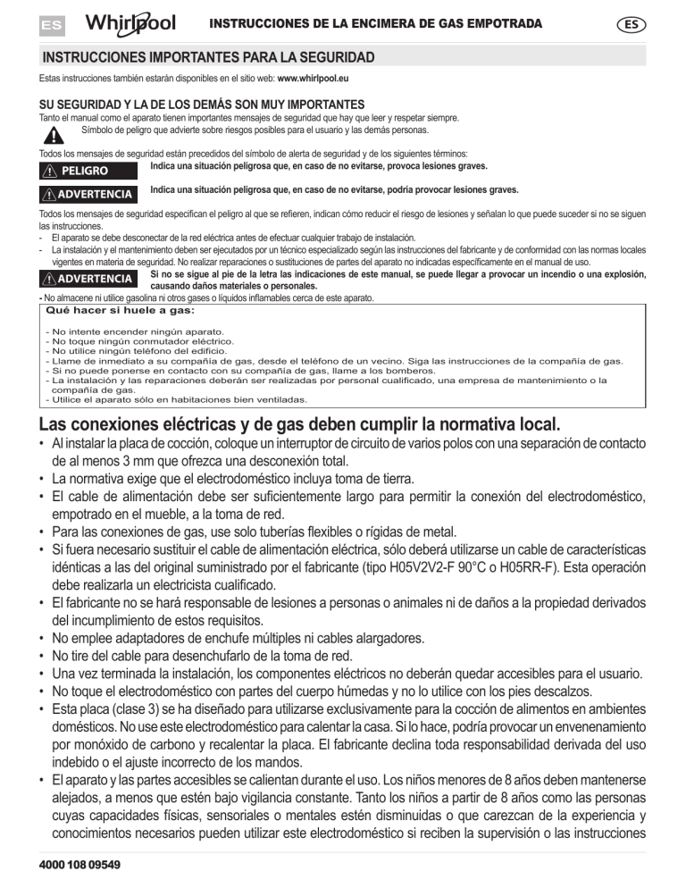 Whirlpool AKR 353/IX User guide Whirlpool AKR 353/IX User guide