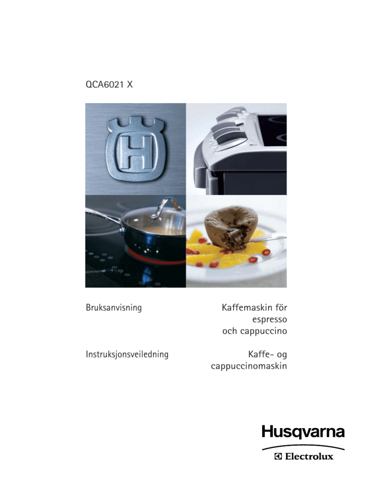 HUSQVARNA-ELECTROLUX QCA6021X User manual HUSQVARNA-ELECTROLUX QCA6021X User manual