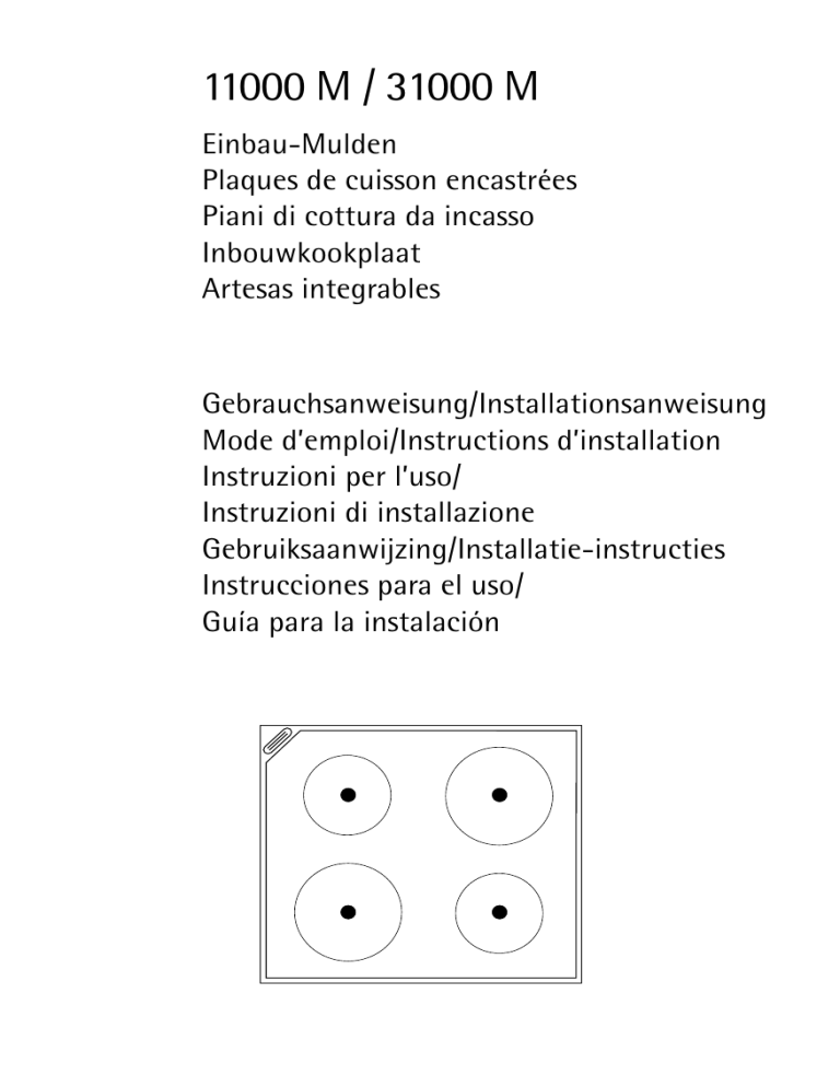 AEG 31000MD, 11000M, 31000MW User manual AEG 31000MD, 11000M, 31000MW User manual