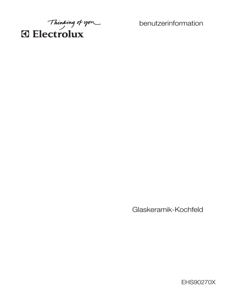 Electrolux EHS90270X User manual Electrolux EHS90270X User manual