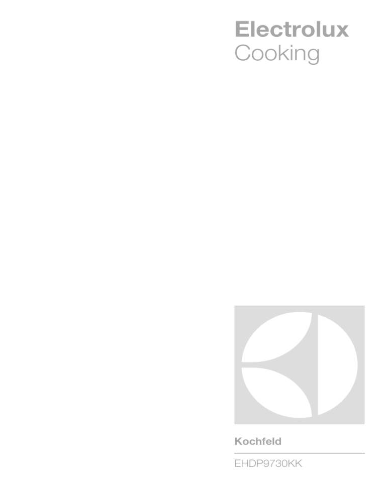 Electrolux EHDP9730KK User manual Electrolux EHDP9730KK User manual