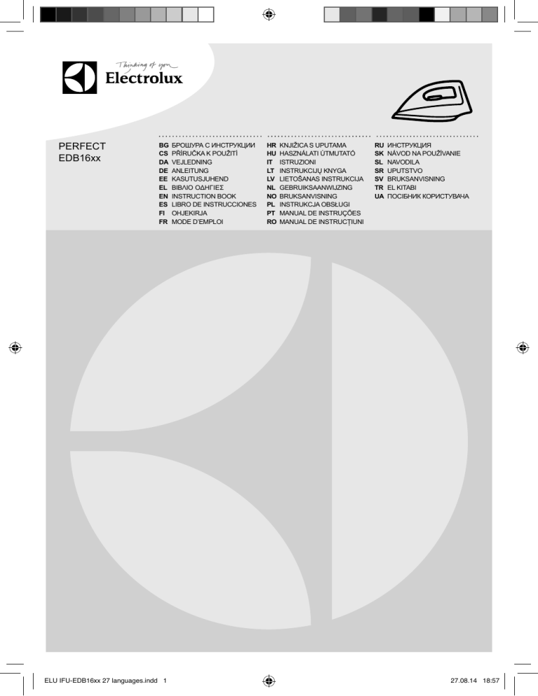 Electrolux EDB1670, EDB1675 User manual Electrolux EDB1670, EDB1675 User manual