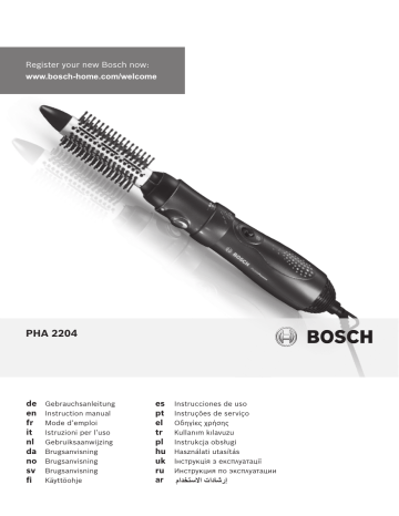 Bosch PHA2204, PHA2204/01 Instruction manual Bosch PHA2204, PHA2204/01 Instruction manual