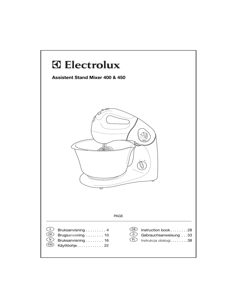 Electrolux ASM450 User manual Electrolux ASM450 User manual
