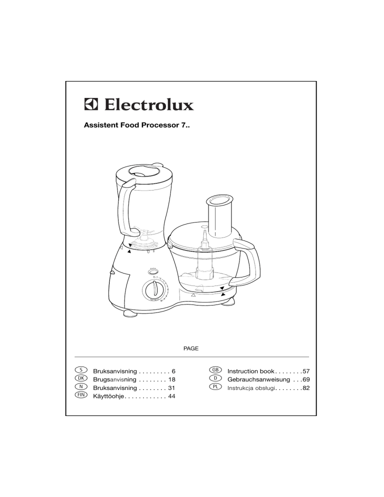 Electrolux AFP750 User manual Electrolux AFP750 User manual