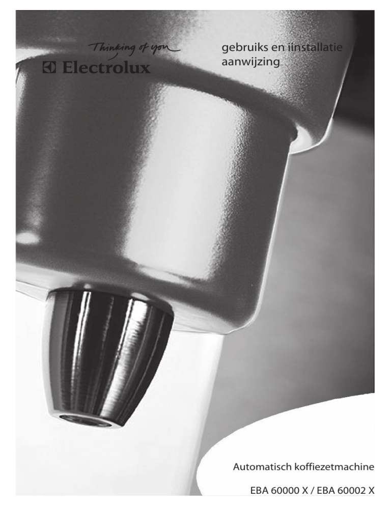 Electrolux EBA60000X User manual Electrolux EBA60000X User manual