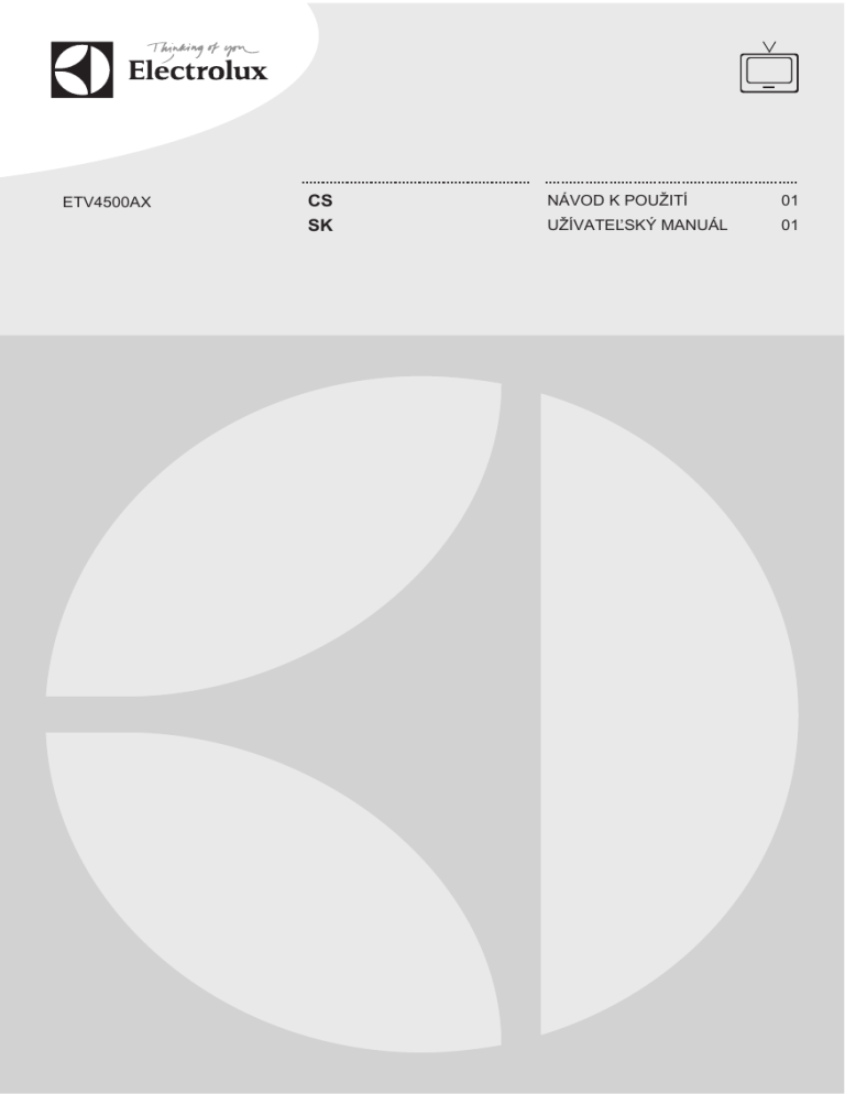 Electrolux ETV4500AX User manual Electrolux ETV4500AX User manual