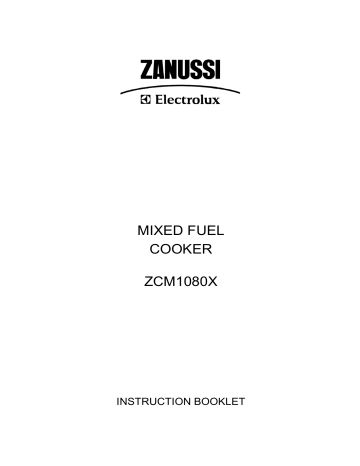Zanussi ZCM1080X User manual Zanussi ZCM1080X User manual