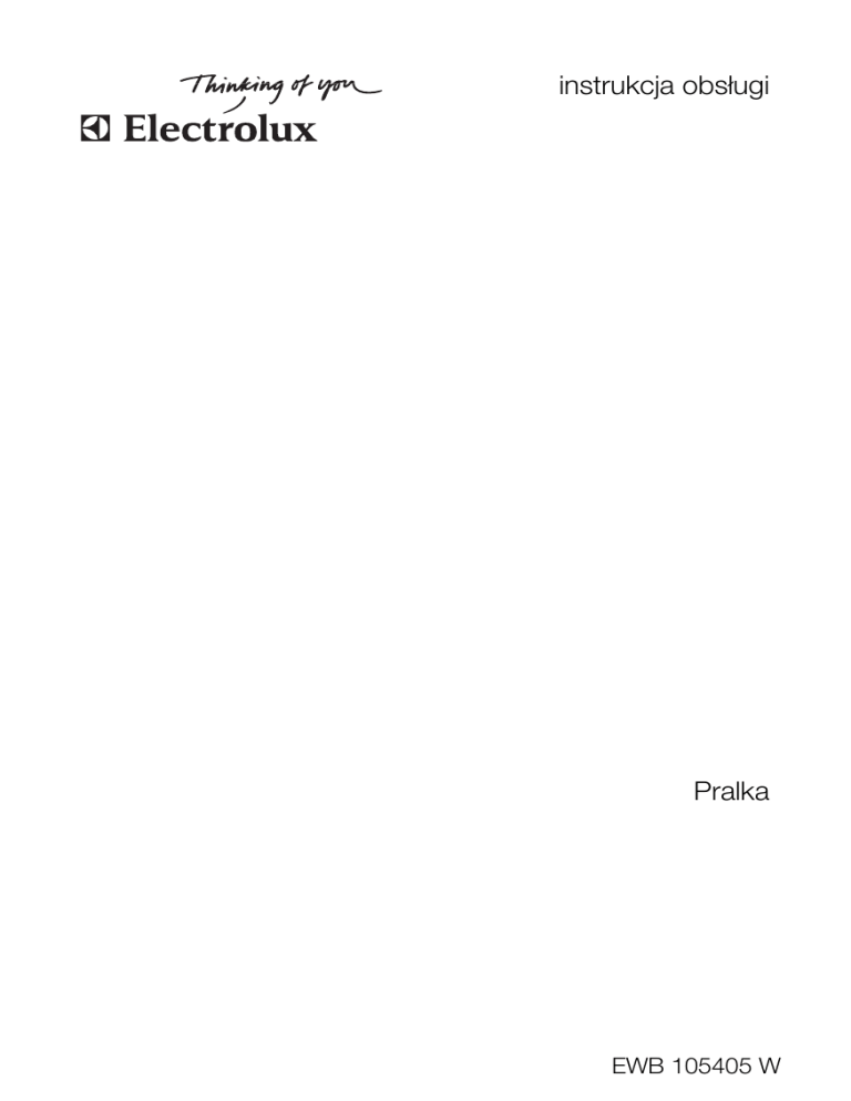 Electrolux EWB105405W User manual Electrolux EWB105405W User manual