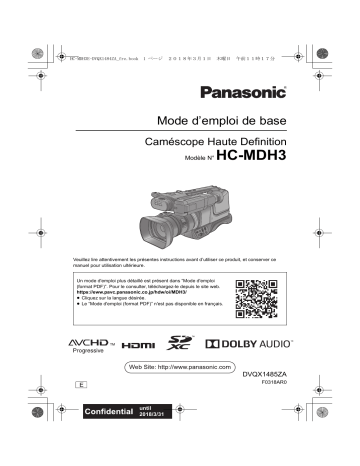 Panasonic HCMDH3E, HC MDH3 User guide Panasonic HCMDH3E, HC MDH3 User guide