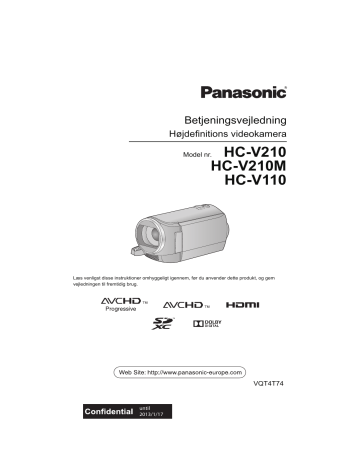 Panasonic HCV110EC, HCV210EC, HCV210MEC Operating instructions Panasonic HCV110EC, HCV210EC, HCV210MEC Operating instructions