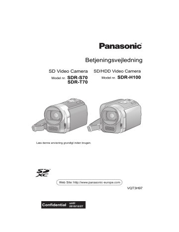 Panasonic SDRS70EC, SDRH100EC, SDRT70EC Operating instructions Panasonic SDRS70EC, SDRH100EC, SDRT70EC Operating instructions